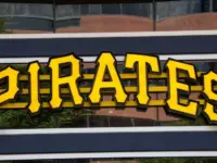 Pittsburgh Pirates sign at PNC Park is the home of Major League Baseball's sports team Pittsburgh Pirates.