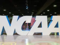 NCAA Sign at the Tampa Convention Center During the 2019 NCAA Women's Final Four Tampa Bay Tampa^ Florida / USA - April 6^ 2019