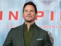 US actor Chris Pratt attends the "Sin Piedad" (Mercy) photocall at Four Seasons Hotel on January 09^ 2026 in Madrid^ Spain.