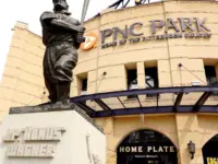 Set on the Allegheny River^ PNC Park is the home of Major League Baseball's Pittsburgh Pirates. Pittsburgh^ PA^ USA - August 5^ 2024