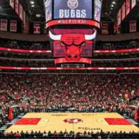 AI-generated image Description Stock AI-generated chicago bulls basketball stadium