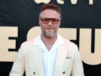 Seth Rogen at Apple TV+ Series 'The Studio' World Premiere held at the Academy Museum of Motion Pictures in Los Angeles^ USA on March 24^ 2025.