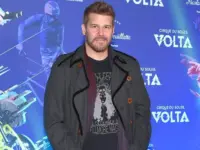 David Boreanaz arrives for the Cirque du Soleil's VOLTA Los Angeles Premier on January 21^ 2020 in Los Angeles^ CA