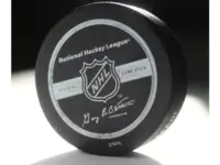 Official game puck from NHL^ National hockey league^ USA