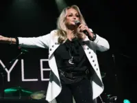 Singer Bonnie Tyler performs during a concert Festival CaixaBank Live at the Teatro Príncipe Pío on September 29^ 2024 in Madrid^ Spain.