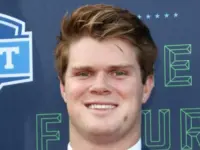 Sam Darnold attends the 2018 NFL Draft at AT&T Stadium on April 26^ 2018 in Arlington^ Texas