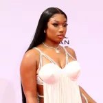 Megan Thee Stallion at the BET Awards 2021 Arrivals at the Microsoft Theater on June 27^ 2021 in Los Angeles^ CA