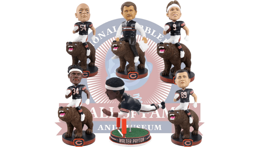 bobblehead chicago bears action & toy figures