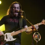 Geddy Lee of Rush at the Gibson Amphitheater in Universal City^ CA on June 22^ 2011.