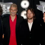 Foo Fighters arriving at the 2011 MTV Video Music Awards at the LA Live on August 28^ 2011 in Los Angeles^ CA