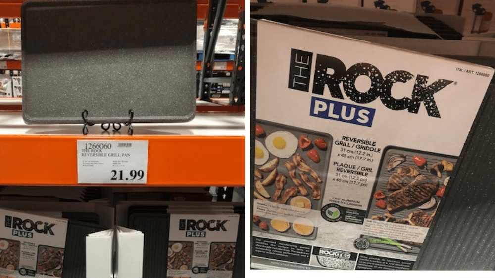 The Rock Plus Reversible Grill / Griddle from Costco 