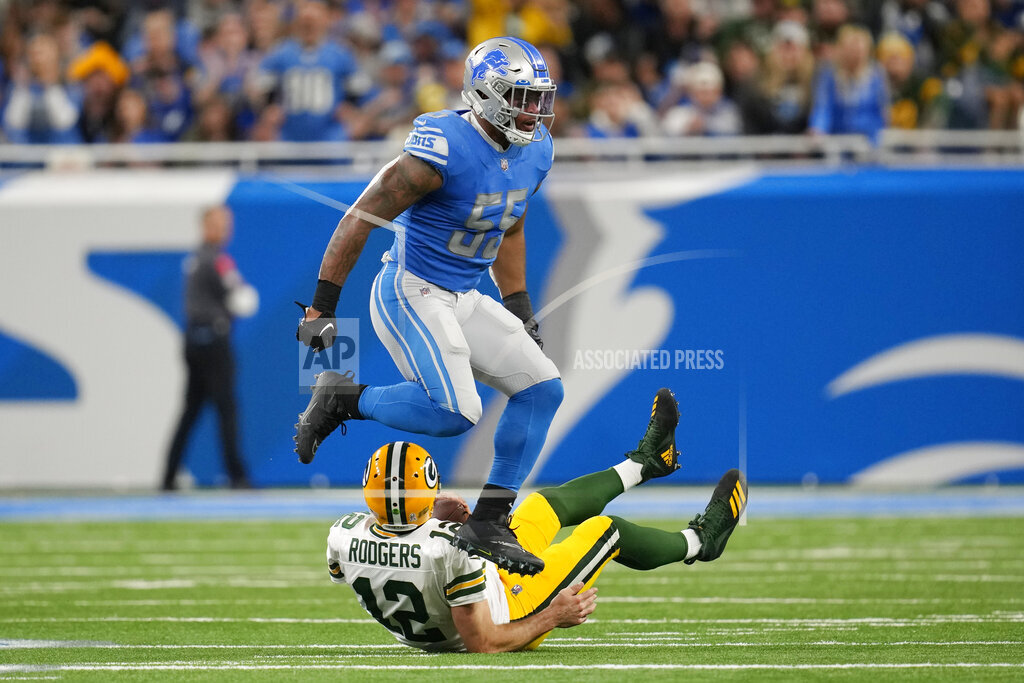 Lions intercept Aaron Rodgers three times in 15-9 win over Packers