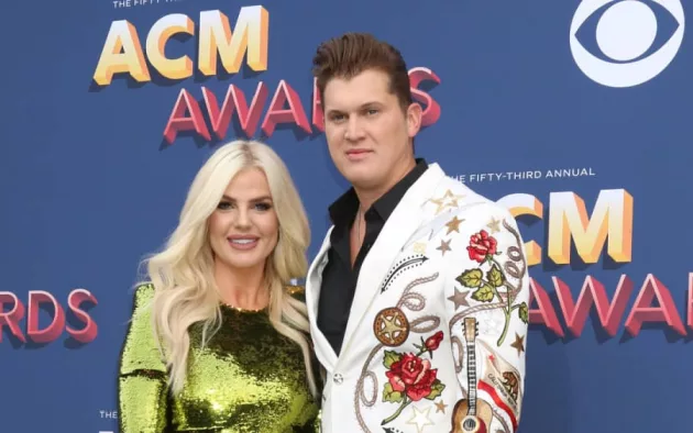 Jon Pardi and wife Summer at the Academy of Country Music Awards 2018 at MGM Grand Garden Arena on April 15^ 2018 in Las Vegas^ NV
