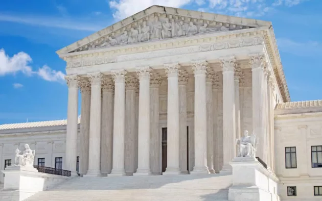 US Supreme court building on the capitol hill in Washington DC^ United States of America