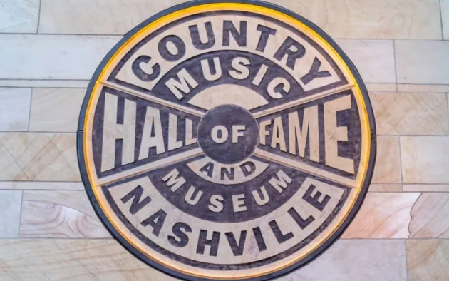 Logo and sign for Country Music Hall of Fame and Museum; Nashville Tennessee