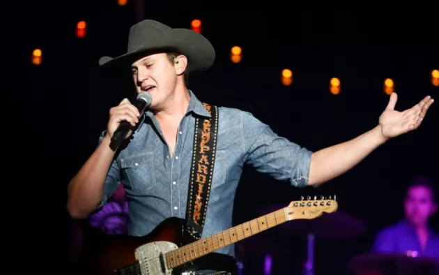 Jon Pardi performs onstage during the "All Time High" tour at the Paramount on January 16^ 2016 in Huntington^ New York.