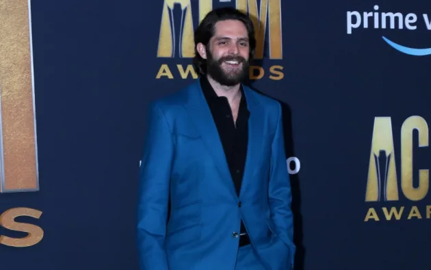 Thomas Rhett at the 2022 Academy of Country Music Awards Arrivals at Allegient Stadium on March 7^ 2022 in Las Vegas^ NV