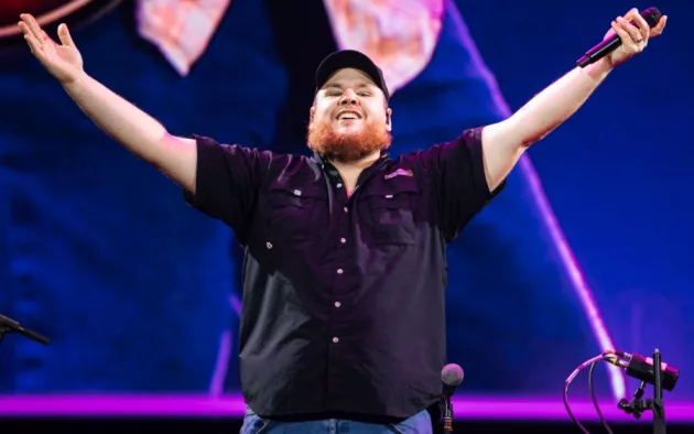 Luke Combs performs live at ao arena manchester uk. Manchester^ United Kingdom^ 17th october 2023