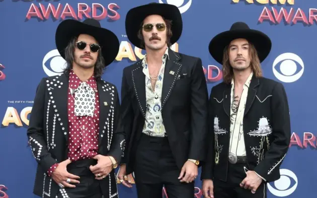 Cameron Duddy^ Mark Wystrach and Jesse Carson of Midland attend the 53rd Annual Academy of Country Music Awards on April 15^ 2018 at the MGM Grand Arena in Las Vegas^ Nevada.