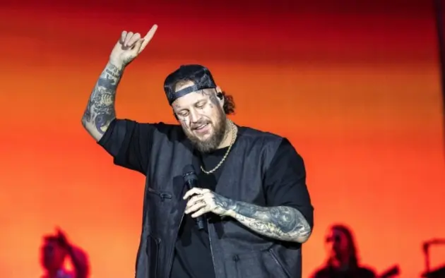 Jelly Roll performs at Tottenham Hotspur Stadium supporting on Post Malone's World Tour London^ UK - September 20^ 2025