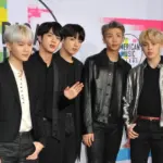 Jungkook^ Jimin^ V^ Suga^Jin^ J-Hope and Rap Monster of BTS at the 2017 American Music Awards held at the Microsoft Theater in Los Angeles^ USA on November 19^ 2017.