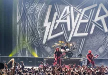 Slayer performing on concert in Arena in Belgrade^ Serbia; July 25th 2013