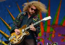 Jim James of My Morning Jacket performs at the 2016 New Orleans Jazz and Heritage Festival. New Orleans^ LA - April 29^ 2016