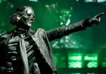 Ghost performs on stage at the Wells Fargo Center during the Skeletour World Tour. Philadelphia^ PA USA - July 19^ 2025