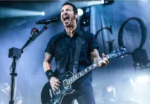 Singer and Guitarist Sully Erna from Godsmack perform live at Manchester Academy Uk. October 9^ 2022
