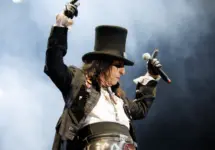 Alice Cooper performs on stage at Poble Espanyol on June 28^ 2024.