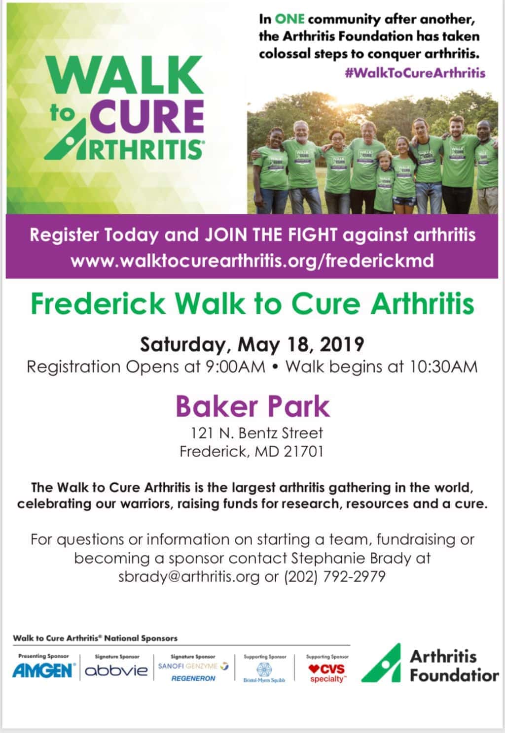 Walk to Cure Arthritis Max Country 93.5 100.5 FM
