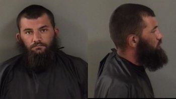 bearded man mugshot