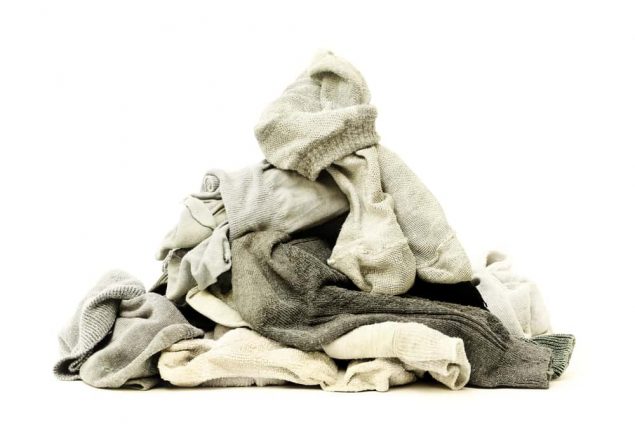 pile of dirty socks