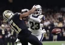 rams saints pass interference