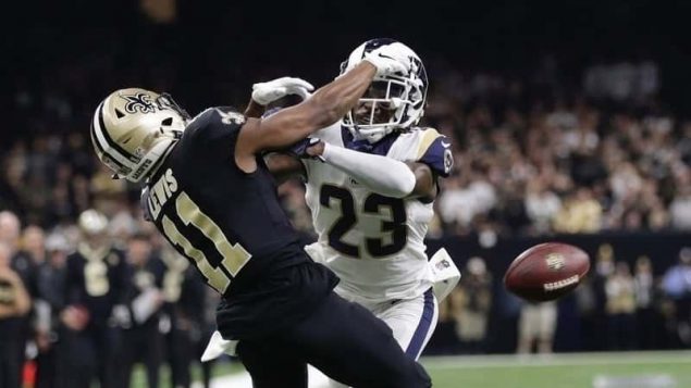 rams saints pass interference