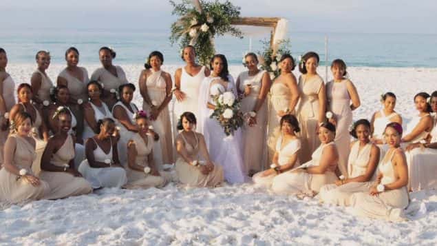 34 bridesmaids