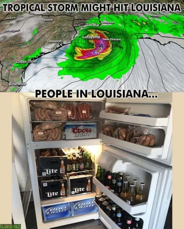 people in louisiana like hurricane meme