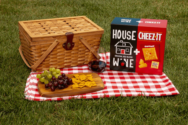 house wine cheezit box picnic