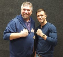 Mason Menard with Eric White