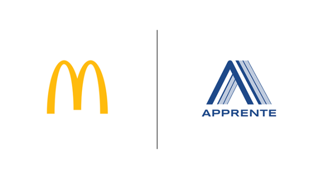 mcdonalds and apprente logos side by side