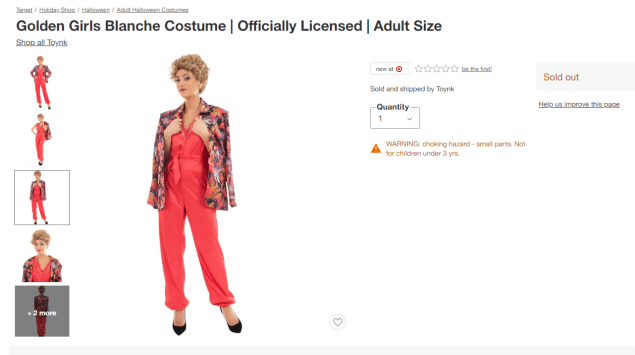 blanche halloween costume target online sold out