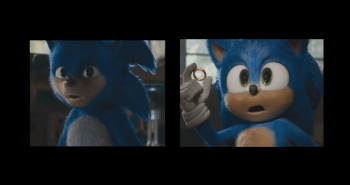 old sonic movie character vs new sonic redesign