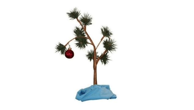 charlie brown xmas tree