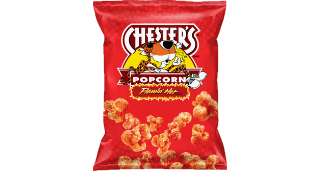 bag of flamin hot cheetos popcorn