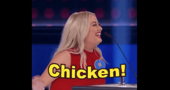 family feud canada contestant eve chicken answer funny