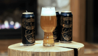 captain pabst seabird beer display