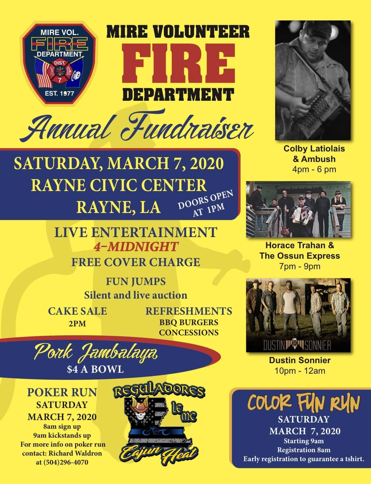 Mire Volunteer Fire Department Fundraiser This Saturday Pure