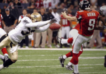 gleason blocked punt monday night football