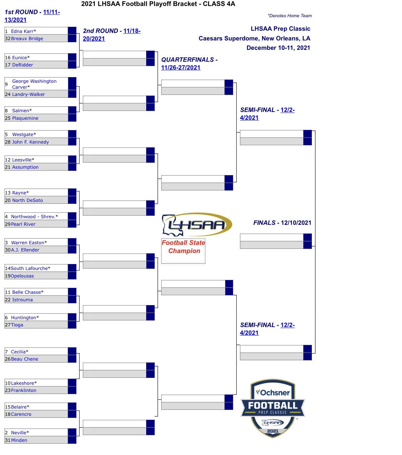 Lhsaa Playoff Schedule 2025 Teresa R Scoles