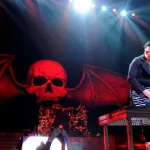 Avenged Sevenfold performs at Olimpic de Badalona stage on November 25^ 2013 in Barcelona^ Spain.